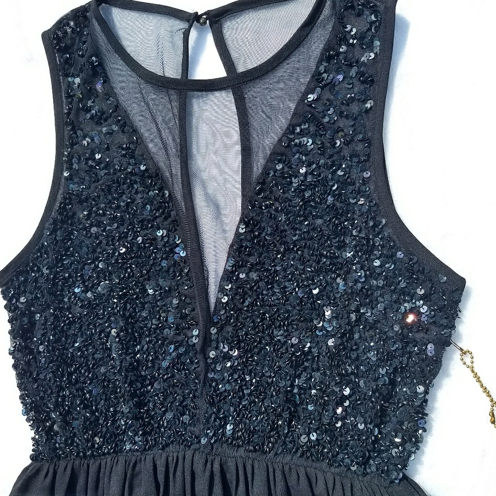 Forever 21 Little Black Sequin Dress size S